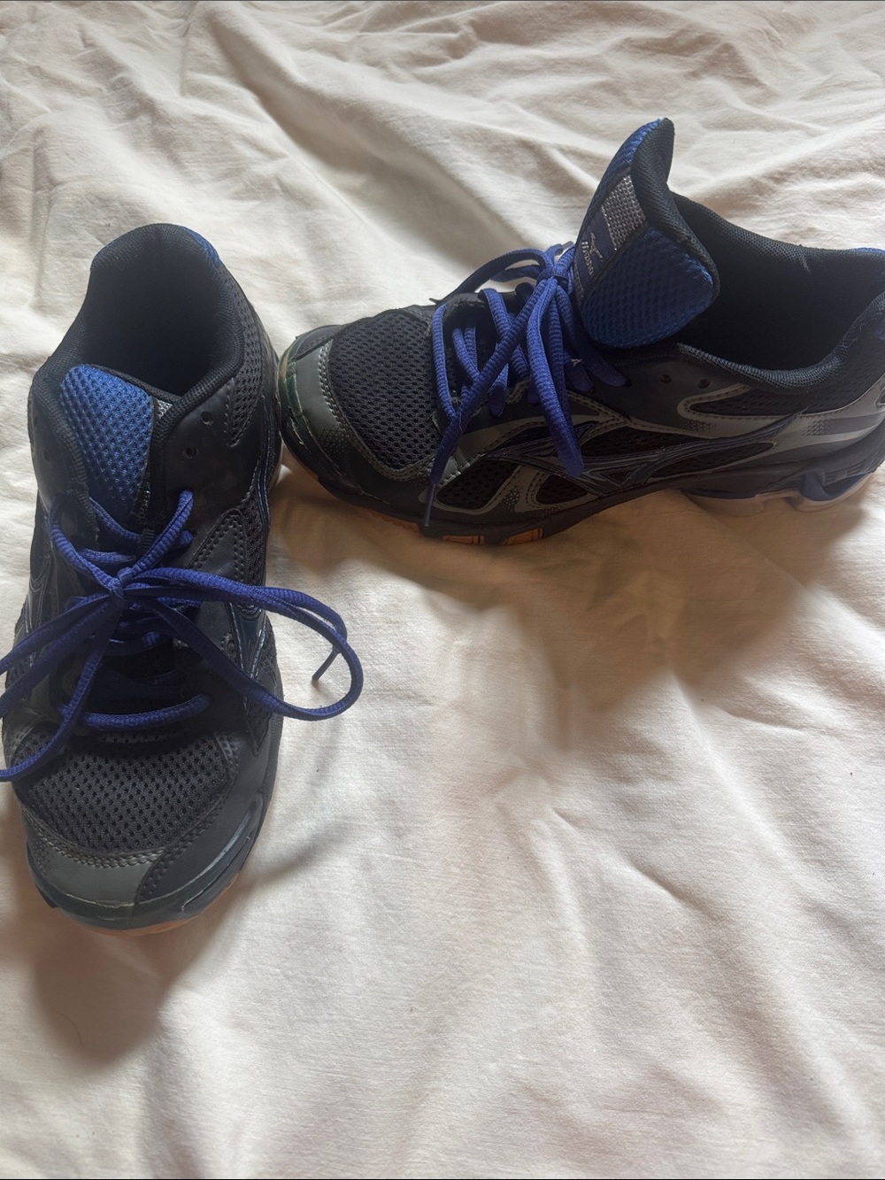 Black and Blue Volleyball Shoes